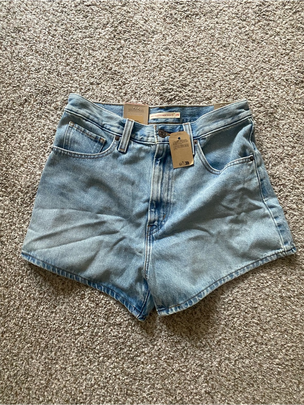 Levi high waisted mom shorts
